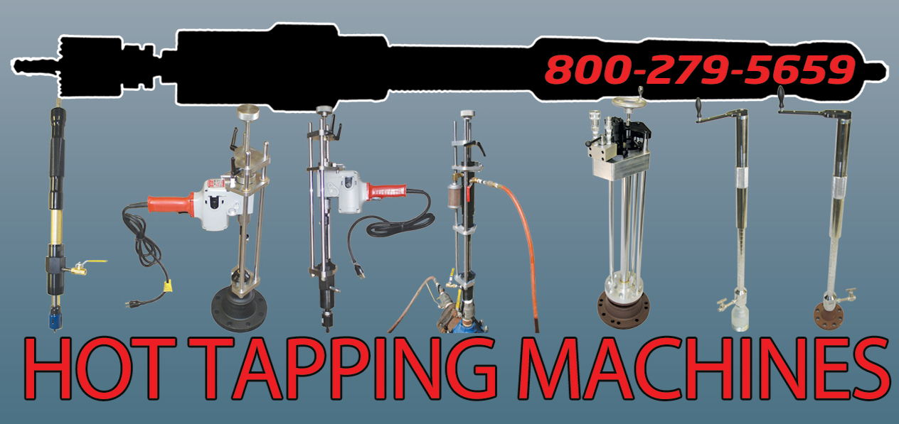 Wet tap machines half inch to six inch taps sales worldwide